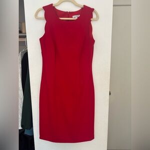 NorthStyle Red Sleeveless Midi Sheath Dress
